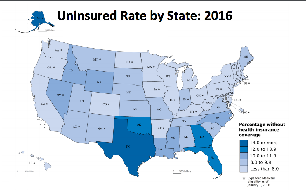 Maps show Obamacare's big on Americans' health insurance coverage