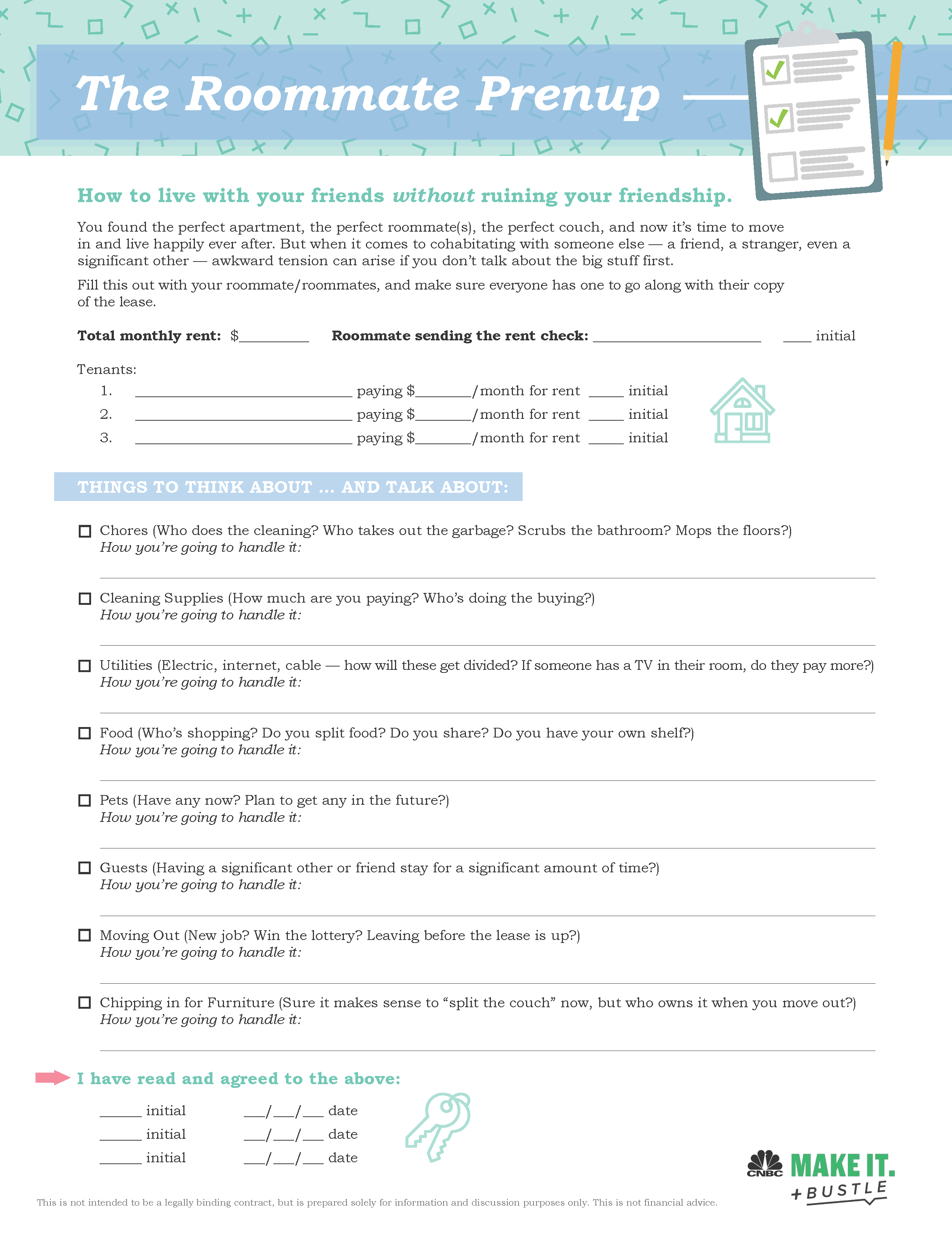 Before You Live With Friends Sign A Roommate Contract Or
